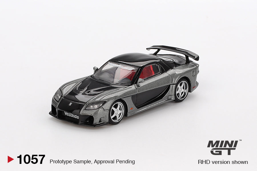 Mô hình xe Mini GT 1:64 Mazda RX-7 VeilSide Fortune Grey - MGT01057 (Blister ver.)