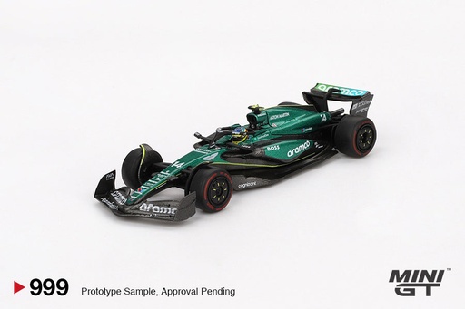 [MGT00999] Mô hình xe Mini GT 1:64 Aston Martin AMR24 #14 Fernando Alonso 2024 F1 2024 Bahrain GP - MGT00999