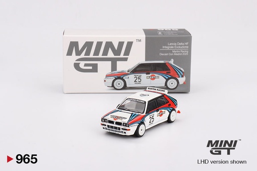 [MGT00965] Mô hình xe Mini GT 1:64 Lancia Delta HF Integrale Evoluzione Martini Racing Diecast Con Madrid 2025 - MGT00965