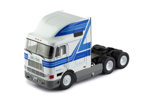 [TR190.22] Mô hình xe đầu kéo IXO 1:43 International Eagle Cabover 1995 White And Blue - TR190.22