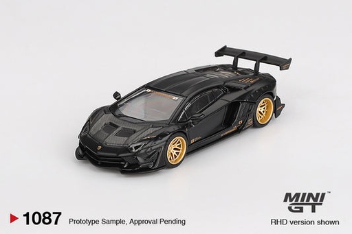 [MGT01087] [PRE-SALE 11/2025] Mô hình xe Mini GT 1:64 Mini GT 1:64 LB WORKS Lamborghini Aventador Limited Edition Matte Black MGT01087