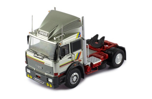 [TR163.22] Mô hình xe đầu kéo IXO 1:43 Iveco Turbostar 1984 Silver - TR163.22