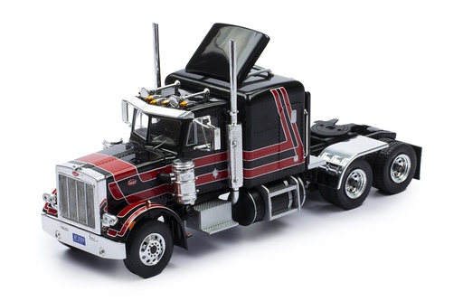 [TR158.22] Mô hình xe đầu kéo IXO 1:43 Peterbilt 359 - 1973 Black And Red - TR158.22