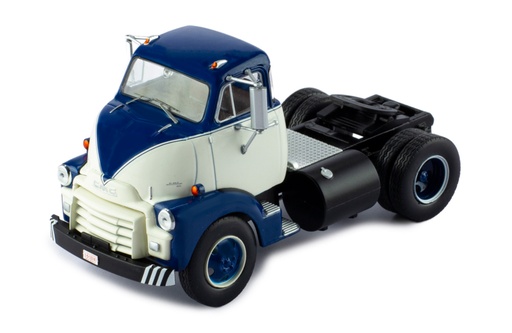 [TR150.22] Mô hình xe đầu kéo IXO 1:43 Gmc 950 Coe 1954 White And Blue - TR150.22