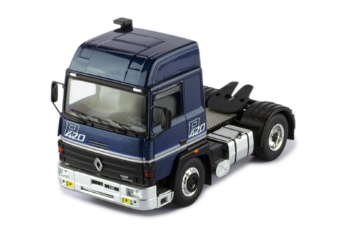 [TR135.22] Mô hình xe đầu kéo IXO 1:43 Renault R420 1986 Metallic Blue - TR135.22