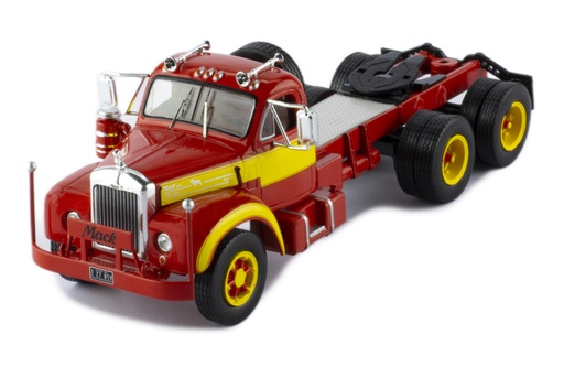 [TR131.22] Mô hình xe đầu kéo IXO 1:43 Mack B 61 1953 Red And Yellow - TR131.22