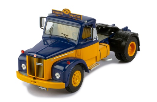 [TR122.22] Mô hình xe đầu kéo IXO 1:43 Scania 110 Super 1953 Blue And Yellow - TR122.22